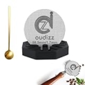 58.5mm Puck Screen, Reusable Coffee Filters For Espresso Portafilter Filter Basket 58mm, Espresso Screen With Coffee Spoon & Stand, Espresso Accessories, 1.7mm Thickness 150μm 316 Stainless Steel @ $2.99