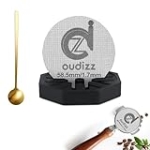 58.5mm Puck Screen, Reusable Coffee Filters For Espresso Portafilter Filter Basket 58mm, Espresso Screen With Coffee Spoon & Stand, Espresso Accessories, 1.7mm Thickness 150μm 316 Stainless Steel @ $2.99