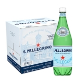 S.Pellegrino Sparkling Natural Mineral Water, 33.8 fl oz. Plastic Bottles (Pack of 12)