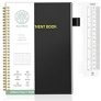 Weekly Appointment Planner Book Undated, Alltree Daily Planner Hourly with 30-Minute Intervals for Precise Planning, Appointment Notebook with Times Management, Spiral Binding, Black (7