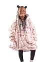 Bare Home Sherpa Fleece Wearable Blanket – Oversized Wearable Blanket Hoodie – Kids Size – Warm & Cozy – Soft Blanket – Comfortable Blanket Sweatshirt with Dual-Sided Pockets (Kids, Camo – Pink)