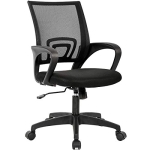 Home Office Chair Ergonomic Desk Chair Mesh Computer Chair with Lumbar Support Armrest Executive Rolling Swivel Adjustable Mid Back Task Chair for Women Adults @ $44.99