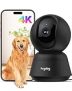 Hugolog 4K 8MP Indoor Pan/Tilt Security Camera with Auto-Focus,Ideal for Baby Monitor/Pet Camera/Home Security,Starlight Color Night Vision,Human/Pet AI,Two-Way Audio,US Cloud,Compatible with Alexa @ $19.99