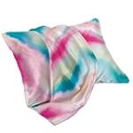Sinpooo Satin Pillowcase for Hair and Skin,Silk Pillowcase,Cooling Breathable Satin Pillowcases with Hidden Zipper Closure, Pillow Cases Queen(Shine Rainbow Tie Dye, 2 Pack) @ $18.99
