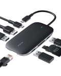 HOYOKI USB C Hub HDMI, 8 in 1 USB-C Hub with Ethernet, 100W PD Charger, USB C Multiport Adapter with 4K HDMI, SD/TF USB 3.0 for MacBook Pro/Air, Chromebook Pixel HP XPS and More Type C Devices