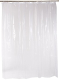Amazon Basics Clear Vinyl Shower Curtain Liner @ $2.92