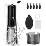 Ear Wax Removal Kit, Water Powered Ear Cleaner Ear Cleaning Kit USB Rechargeable Ear Irrigation Flushing System with 3 Pressure Settings Earwax Removal Kit with Basin & 6 Replaceable Nozzles @ $24.88 ($24.88 / Count)