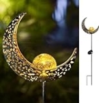 TAKE ME Moon Solar Lights Garden Outdoor Decor Waterproof Decorative Solar Stakes Lights for Patio Yard, Walkway,Lawn, Valentines Day Gifts @ $26.99