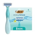 BIC EasyRinse Anti-Clogging Women’s Disposable Razors for a Smoother Shave With Less Irritation*, Easy Rinse Shaving Razors With 4 Blades, 6 Count @ $4.57