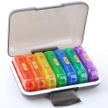 YUSHAN Premium Weekly(7-Day) Travel Pill Organizer 2/3/4 Times a Day | Medicine Organizer Pill Holder Contains 7 Cute Pill Box | AM/PM Pill Case for Organizer Vitamins/Fish Oil/Supplements… @ $9.47