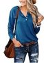 Topstype Womens Henley Tops Long Sleeve Shirts Casual Loose Fit Henley Neck Tunics @ $5.59