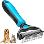 Pet Grooming Brush, Double Sided Shedding Comb and Dematting Undercoat Rake Comb for Dogs & Cats, Dog Grooming Rakes Tools for Mats & Tangles Removing, Safe, Effective, Extra Wide, Comfort @ $52.99 ($52.99 / Count)