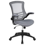 Flash Furniture Kelista Mid-Back Dark Gray Mesh Swivel Ergonomic Task Office Chair with Flip-Up Arms @ $84.66
