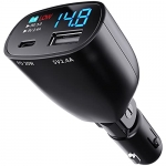 USB C Car Charger Adapter with Voltage Display @ $4.19