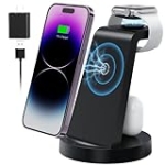 3 in 1 Charging Station for Apple Device, Wireless Charger for iPhone 15 14 13 12 11 Pro Max & Apple Watch iwacth – Charging Stand Dock for AirPods @ $15.00