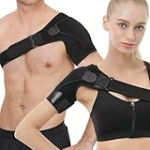 Shoulder Brace for Men and Women for Torn Rotator Cuff,Arm Sling Shoulder Immobilizer,Shoulder Compression Sleeve and Support For Pain Relief,Adjustable, Suitable for Both Left and Right Arms (2) @ $0.99