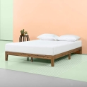 ZINUS Lucinda Wood Platform Bed Frame / No Box Spring Needed / Solid Wood Foundation with Wood Slat Support / Easy Assembly @ $125.99