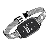Dog Bark Collar，Euitent Rechargeable Smart Anti-Bark Training Bark Collars，8 Levels of Adjustable Sensitivity Bark Control Collar，Suitable Bark Collar for Small Medium Large Dogs @ $16.50