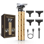 DSP Hair Clippers for Men Zero Gapped Cordless Rechargeable Hair Trimmer Electric T-Blade Trimmer for Lines Edges Sideburns Bald Head