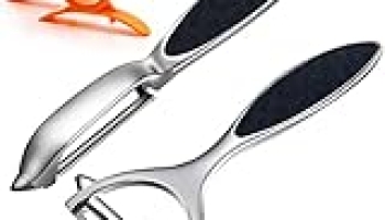 Vegetable Peeler, Potato Peelers for Kitchen Stainless Steel Multi-function Set Fruit Peeler For Kitchen and Household Tools Y & I Shape Swivel Blades with ​2 Orange Citrus Peelers @ $8.99