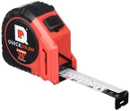 QUICKDRAW PRO Easy-Read Self Marking 25′ Foot Tape Measure – 1st Measuring Tape with a Built in Pencil – Contractor Grade Steel Tape – Power Locking Tape Ruler @ $7.90
