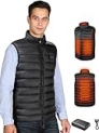WUEAOA Heated Vest for Men with Battery Pack Included, Rechargeable Men’s Heated Vest, Electric Heating Jacket for Winter @ $39.99