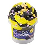 Black & Yellow Butter Slime, Non-Sticky Premade Slime with Bat Slime Charm, Slime Party Favors for Kids, Sensory Toys Girls Gifts & Boys Gifts Birthday Easter Hallowmas Christmas Slime @ $2.99