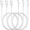 Apple Cable MFi Certified iPhone Charger Cord 3FT 3Pack Car Carplay Apple Fast Charging Cable USB to Lightning Cable Data Sync Cord for iPhone 14 13 12 11 Pro Max XR XS X 8 7 6 5 Plus SE iPad Air @ $2.99