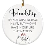 Friendship Ornament, Friends Christmas Ornaments 2024, Friend Ornaments for Women – Friendship Gifts for Women, Best Friend, Xmas Gifts for Friends @ $4.99
