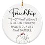 Friendship Ornament, Friends Christmas Ornaments 2024, Friend Ornaments for Women – Friendship Gifts for Women, Best Friend, Xmas Gifts for Friends @ $4.99