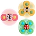 TGXLAK 3PCS Suction Cup Spinner Toys for Babies, Fidget Spinners Sensory Bath Toys 6 12 18 Months, Airplane Car Travel Essential 1-3 Year Old Boy Girl Birthday Gift for Baby @ $8.99