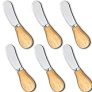 Yeeper Little Cheese Spreader Knives, Wooden Handle, 5 inch, Stainless Steel Cocktail Knives Spreaders for Condimets, Cheese, Butter, Charcuterie Board Accessories @ $7.98