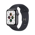 Apple Watch SE [GPS 44mm] Smart Watch w/ Space Grey Aluminium Case with Midnight Sport Band. Fitness & Activity Tracker, Heart Rate Monitor, Retina Display, Water Resistant