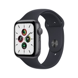 Apple Watch SE [GPS 44mm] Smart Watch w/ Space Grey Aluminium Case with Midnight Sport Band. Fitness & Activity Tracker, Heart Rate Monitor, Retina Display, Water Resistant