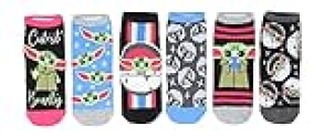 Star Wars The Mandalorian Baby Yoda Poses Juniors/Womens 6 Pack Ankle Socks Medium @ $4.99