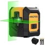 Nikotek Laser Level Self-Leveling Green Beam Horizontal and Vertical Cross-Line Laser for Home Decoration Carrying Pouch, Battery Included @ $10.99