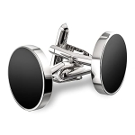 UHIBROS Jewelry Stainless Steel Classic Tuxedo Shirt Cufflinks for Men Unique Business Wedding White @ $7.99