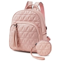 Shrrie Backpack Purse for Women Small Leather Backpack Purse Girls Cute Mini Backpack Causal Shoulder Bags Travel Daypack with Tassel @ $14.85