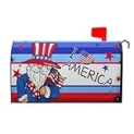 4th of July Uncle Sam Patriotic Gnomes Mailbox Covers Magnetic Standard Size 18