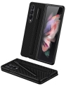 KumWum Phone Case for Samsung Galaxy Z Fold 3 5G Ultra-Thin Back Cover Protection Shockproof Bumper with S Pen Holder – Carbon Fiber @ $12.99