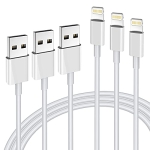 iPhone Charger 3Pack Apple MFi Certified Apple Charger 6FT @ $4.24