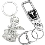 Keychain for Men, Car Keychain Accessories Angel Prayer Travel Guardian, with Anti-Lost D-Ring and 2Key Rings, 360 Degree Rotatable Snap Swivel Keychain Clip, Gift for Drivers, Women, Mens, Friends @ $11.98