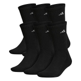 adidas Men’s Athletic Cushioned Crew Socks (6-Pair) @ $12.99