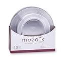 Mozaik Premium Plastic Clear Ring Plate Set, 40 pieces @ $7.49 ($0.19 / Count)