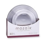 Mozaik Premium Plastic Clear Ring Plate Set, 40 pieces @ $7.49 ($0.19 / Count)
