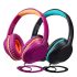 [2PACK] POWMEE Kids Headphones Over-Ear Headphones for Kids/Teens/School with 94dB Volume Limited Adjustable Stereo 3.5MM Jack Wire Cord for Fire Tablets/Travel/PC/Phones(Purple&Black) @ $10.49