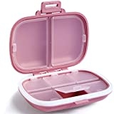 Daily Pill Organizer, 8 Compartments Portable Pill Case, Pill Box to Hold Vitamins, Cod Liver Oil @ $5.47