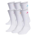 adidas womens Athletic Cushioned Crew Socks With Arch Compression (6-Pair) @ $10.00