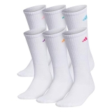 adidas womens Athletic Cushioned Crew Socks With Arch Compression (6-Pair) @ $10.00