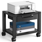 HUANUO Printer Stand with Cable Management and Storage Drawer @ $19.29